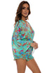 Luli Fama Il Mare Bell Sleeve Romper